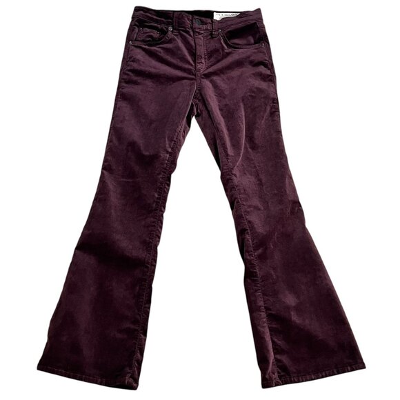 Rag & Bone Women's Suede Pants in purple, size 24. Soft and sleek - Picture 1 of 13